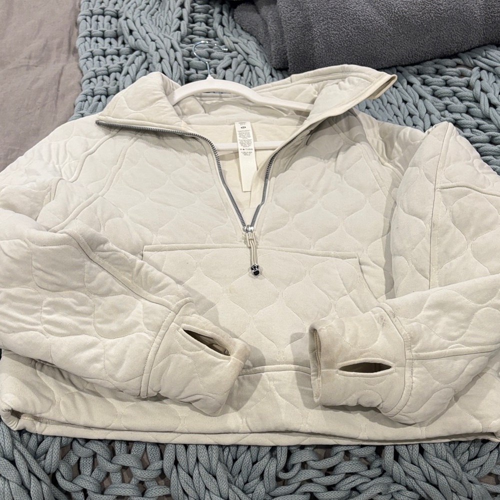 lululemon athletica Quilted White Jacket